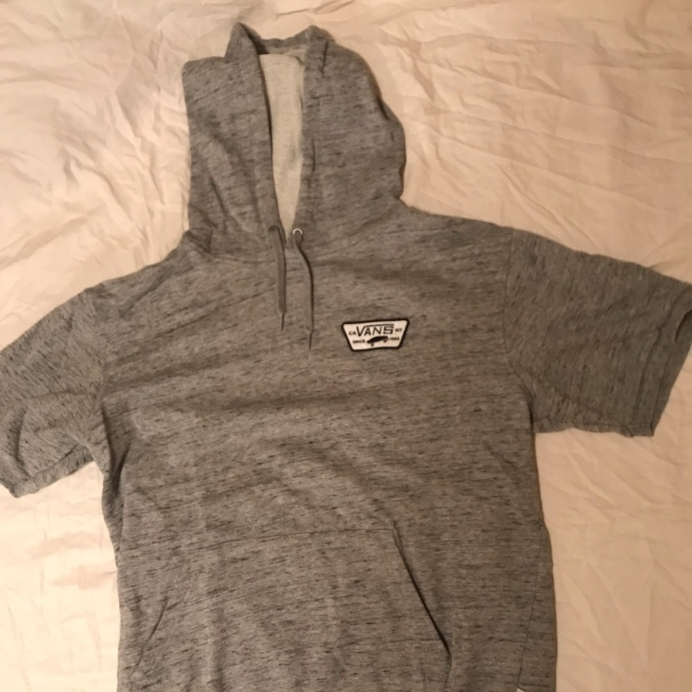 Vans short sleeved hooded sweatshirt